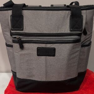 Lole Gray and Black Backpack with Durable Fabric and Structured Design